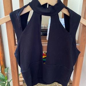 River Island Deep Plunge Crop Top